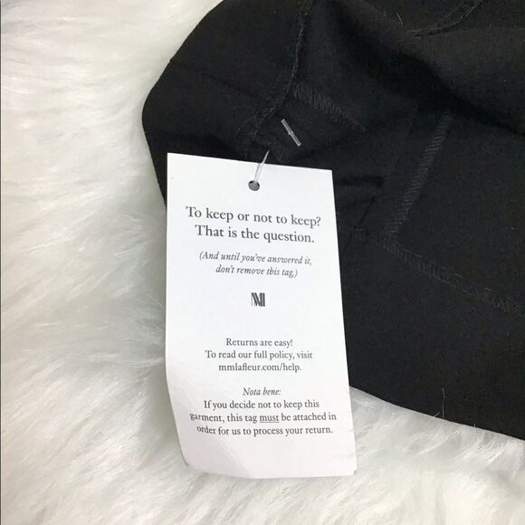 MM LAFLEUR Black Midi Slip Skirt Greenpoint Knit Skirt New With Tag Size 0 - Picture 12 of 14